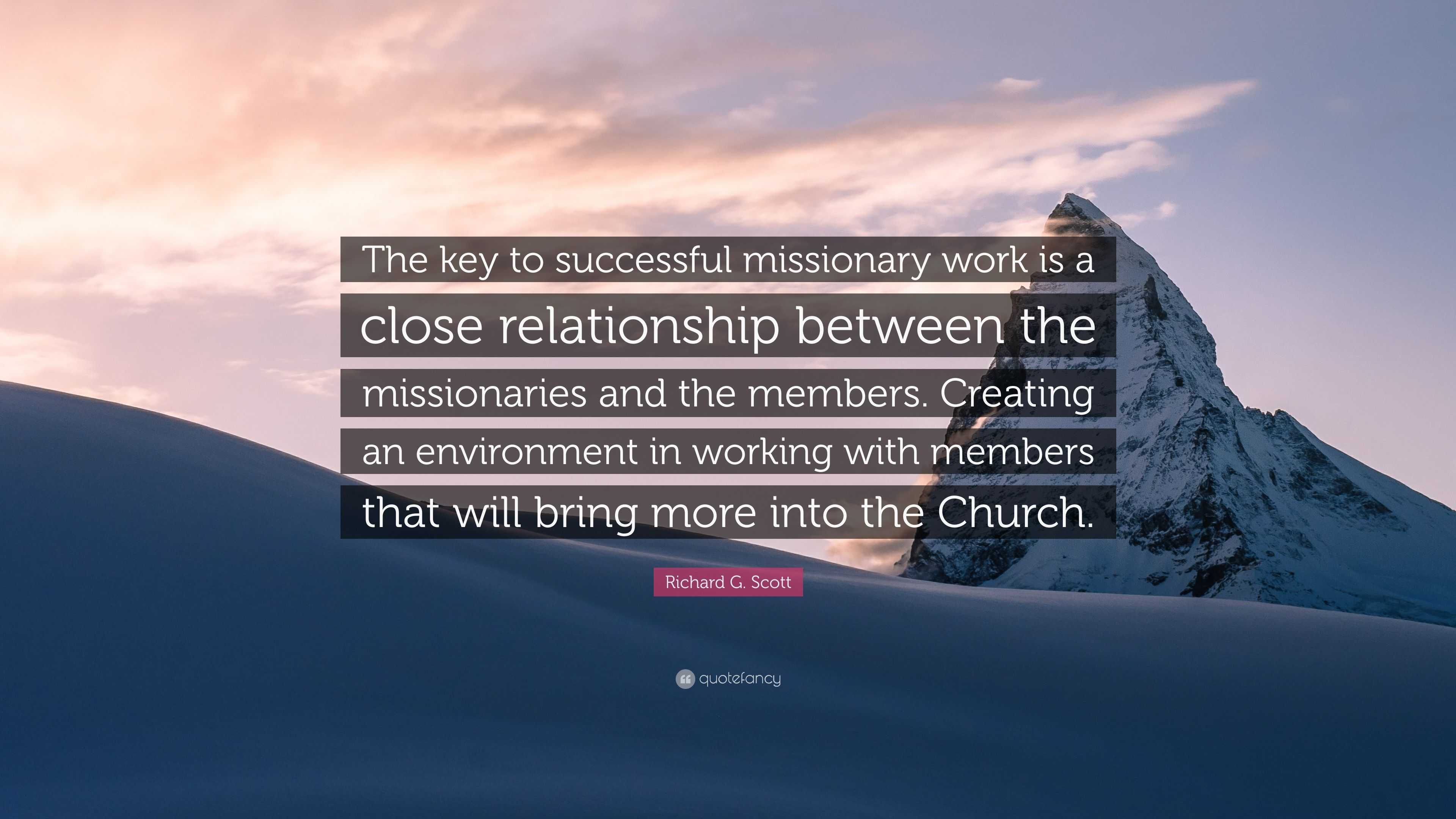 Close Missionary amor snapshot