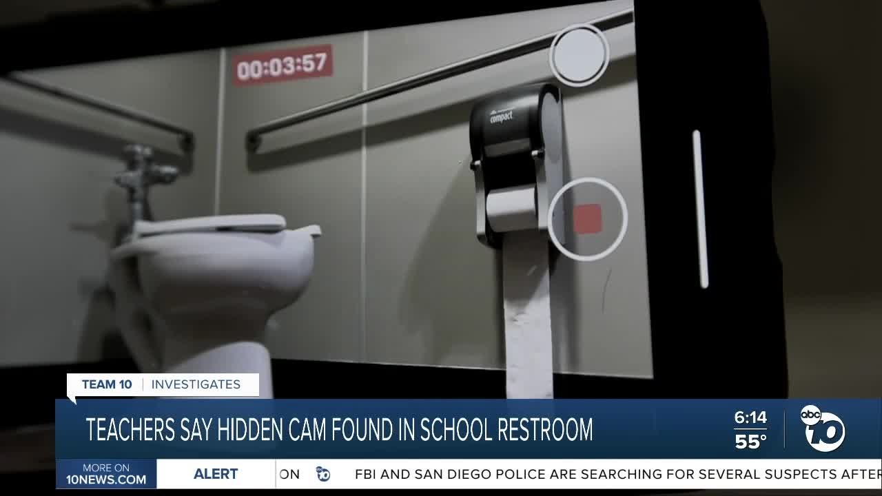 spy cam in restroom