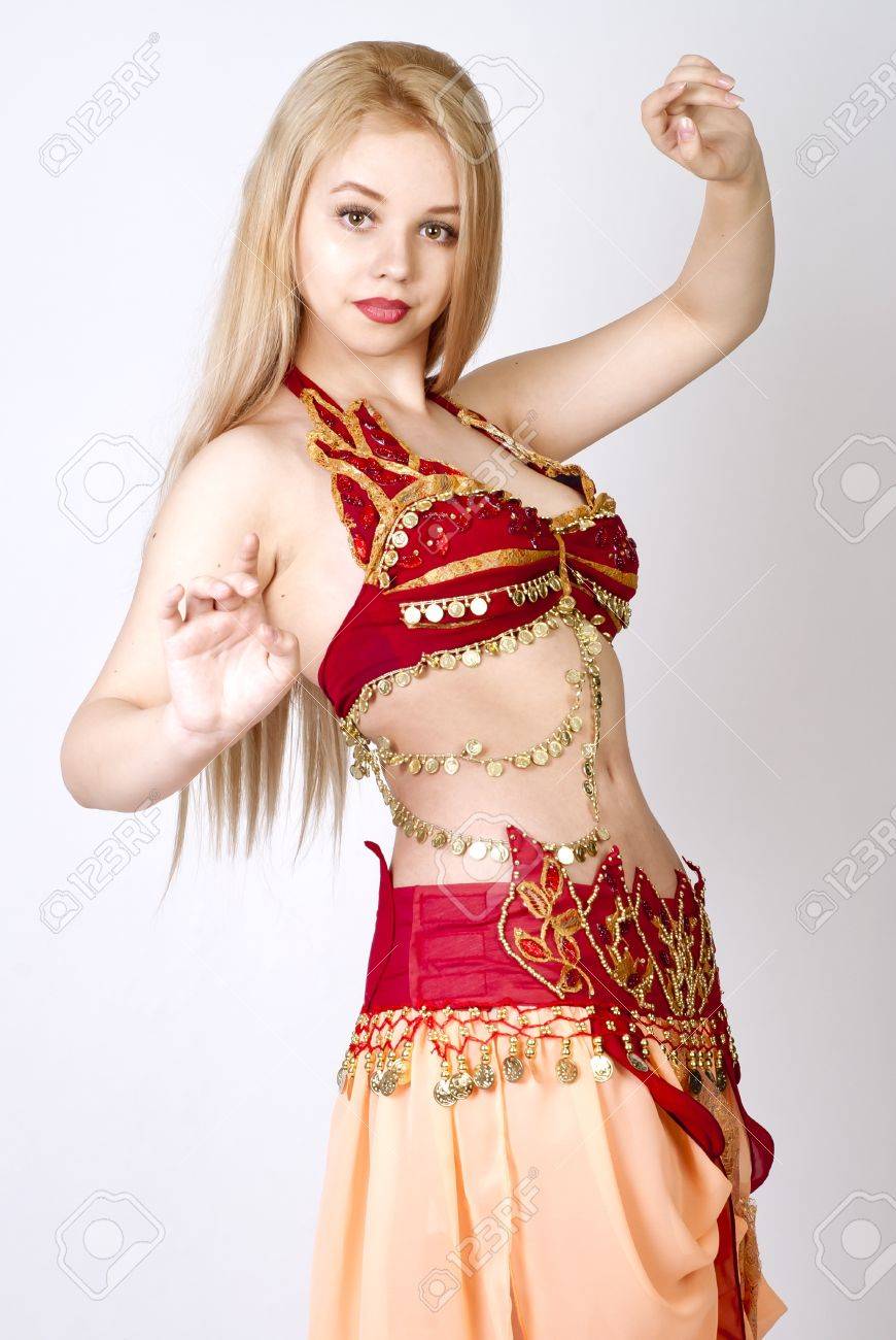 blonde belly dance