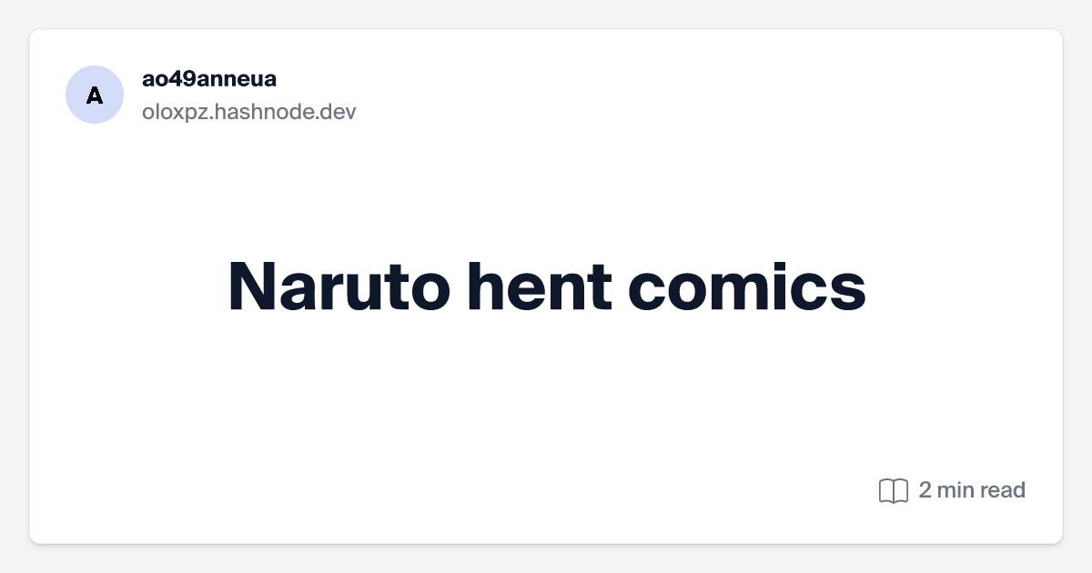 cliff boone recommends Naruto Hent Comics