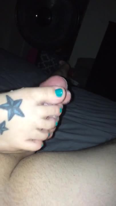 carley baxter share tattooed feet footjob photos