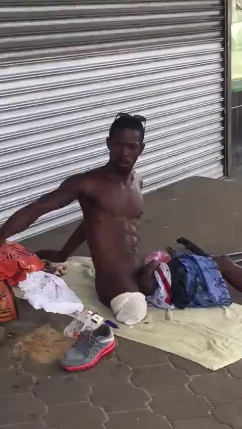 homeless guy jerking off