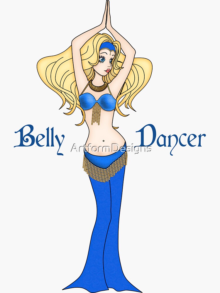 Blonde Belly Dance blue heaven