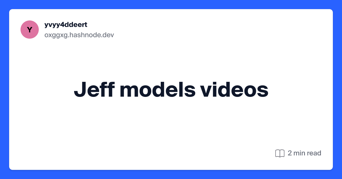 david treadwell share jeff models videos photos