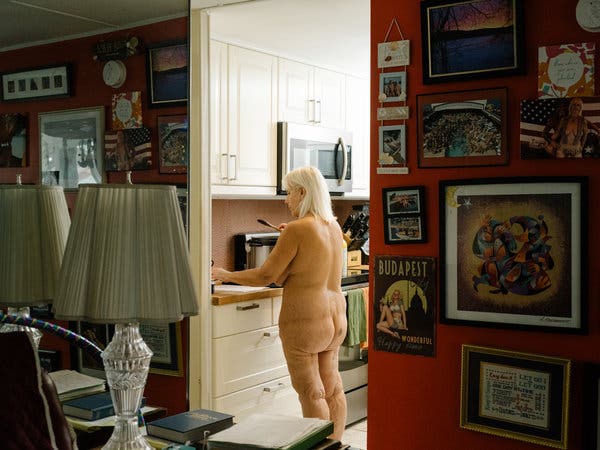 naked family at home